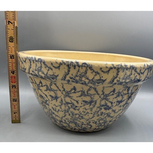 RRP Robinson Ransbottom 9" Spongeware Mixing Bowl Ceramic - Picture 4 of 5